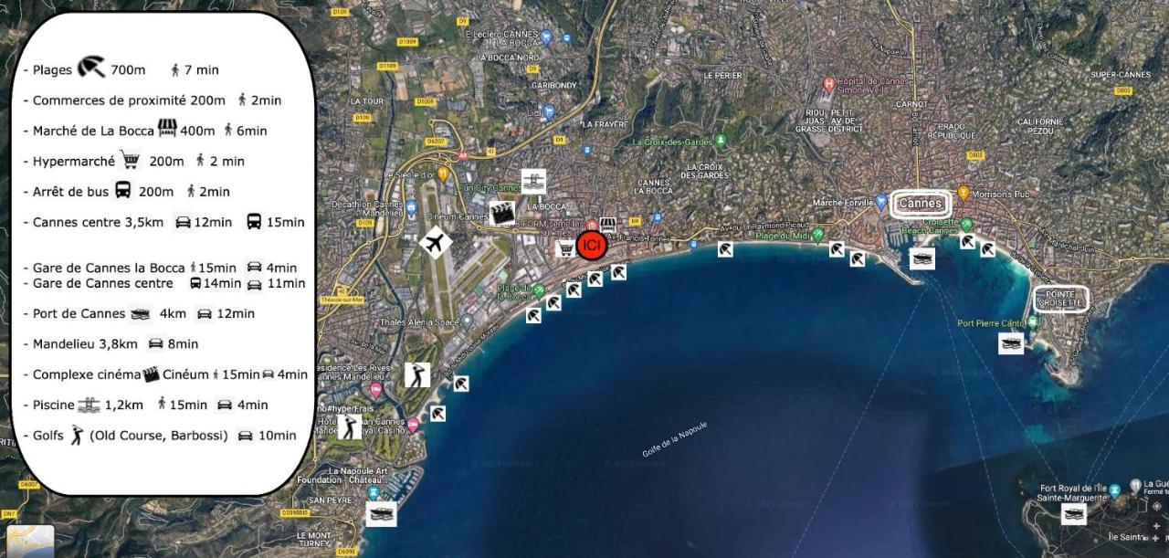 Cannes, Mer A 500 M, Maison Rare Экстерьер фото